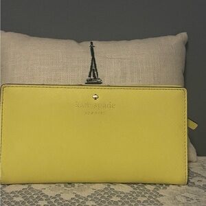Kate Spade Madison Large Slim Wallet - Lime Slushy